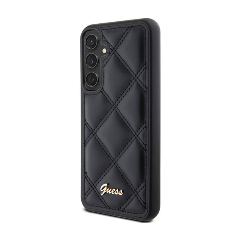 Guess Quilted Metal Logo - Samsung Galaxy S23 FE Case (black) 2