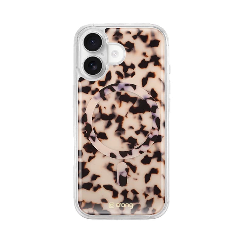 Crong Deluxe MAG Cover - iPhone 17 MagSafe Case (Blonde Tortoise) 1