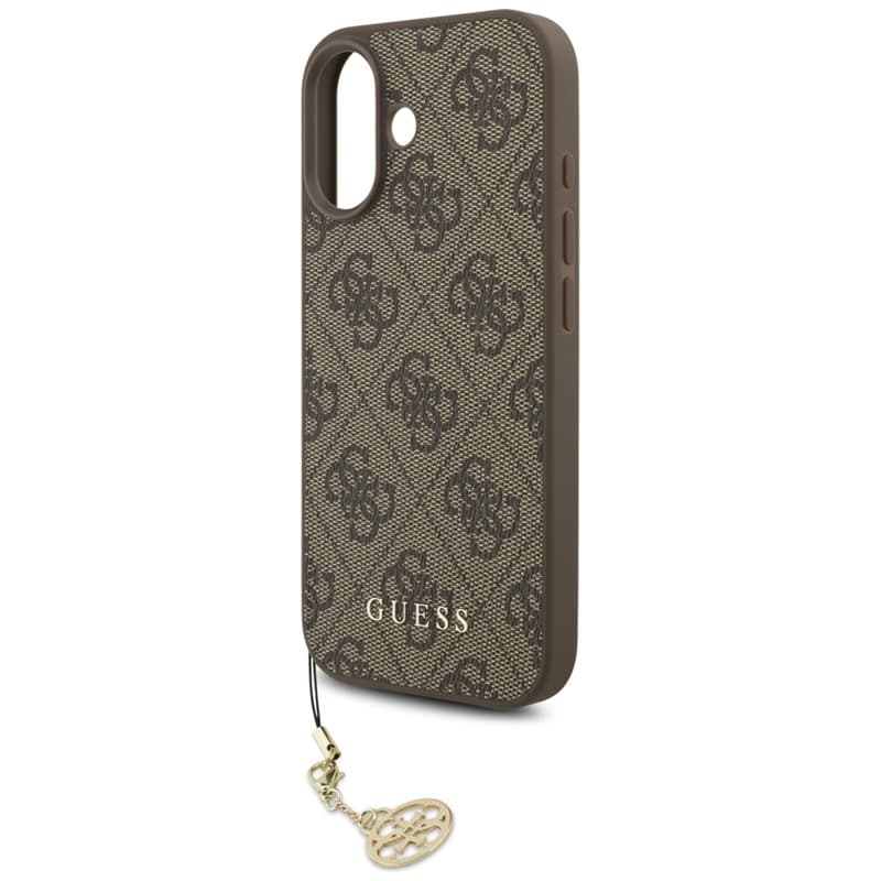Guess 4G Charms Collection MagSafe - iPhone 17 Case (Brown) 5
