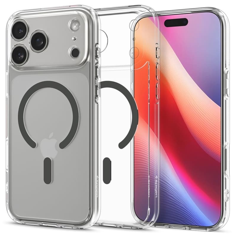Spigen Ultra Hybrid Mag MagSafe - Case for iPhone 17 Pro Max (Clear/Graphite) 1