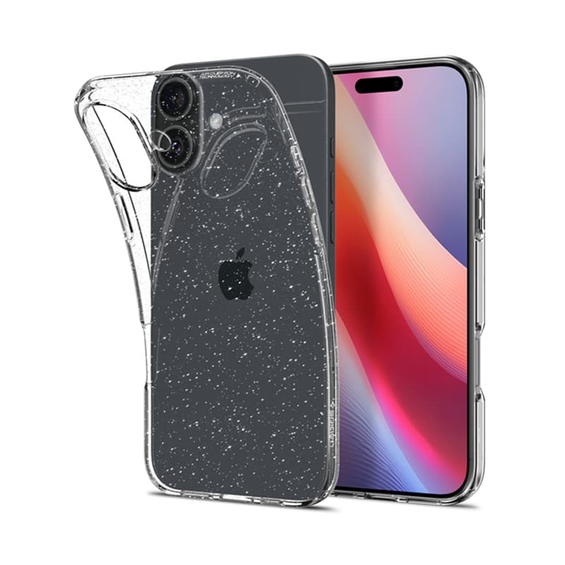 Spigen Liquid Crystal Glitter - Case for iPhone 16 Plus (Clear) 2