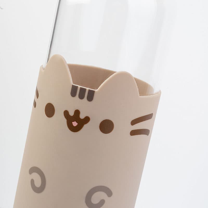 Pusheen - 500 ml Glass Water Bottle 4