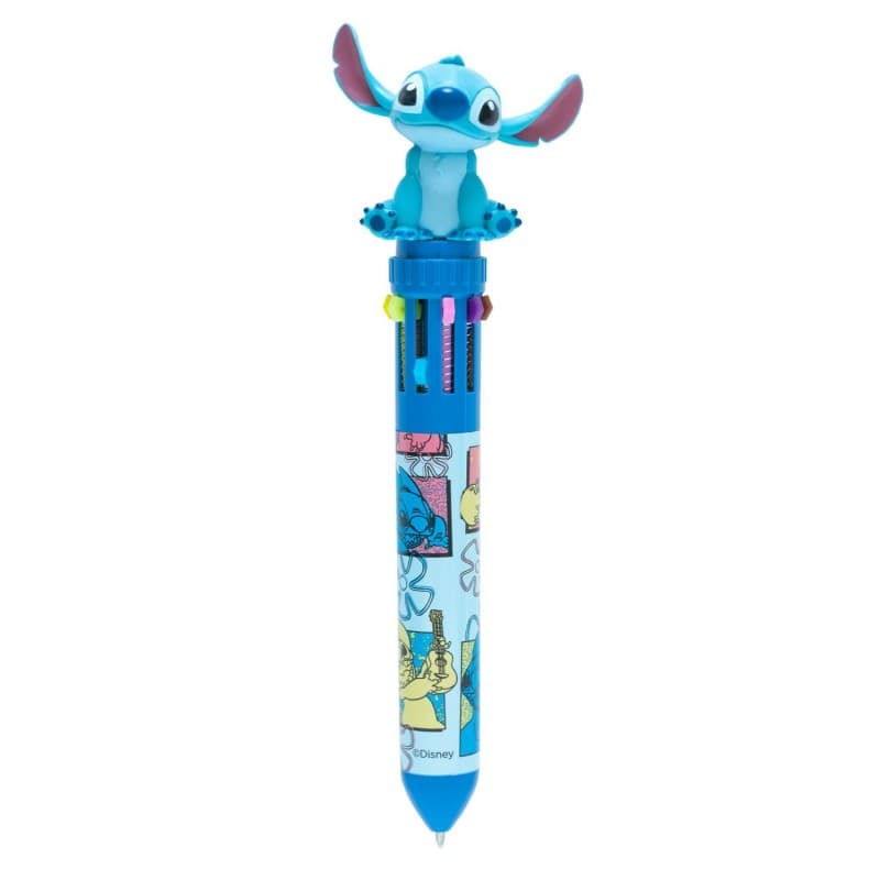 Disney Stitch - 10-color automatic pen with 3D figure 1