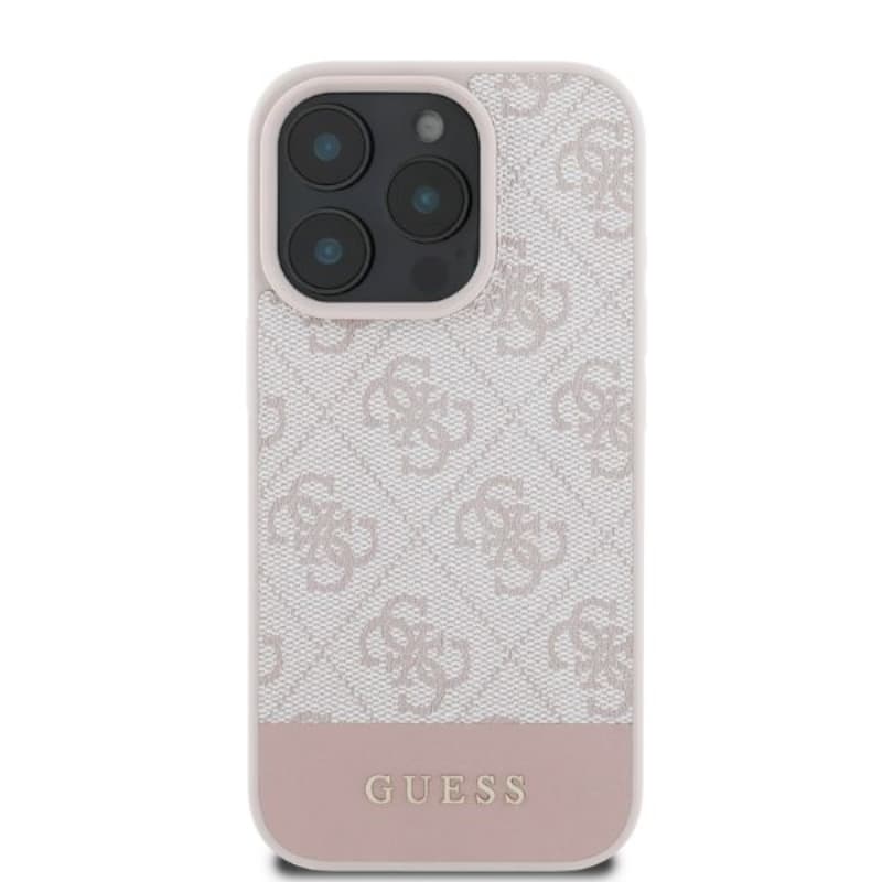 Guess 4G Bottom Stripe - Case for iPhone 16 Pro (pink) 4