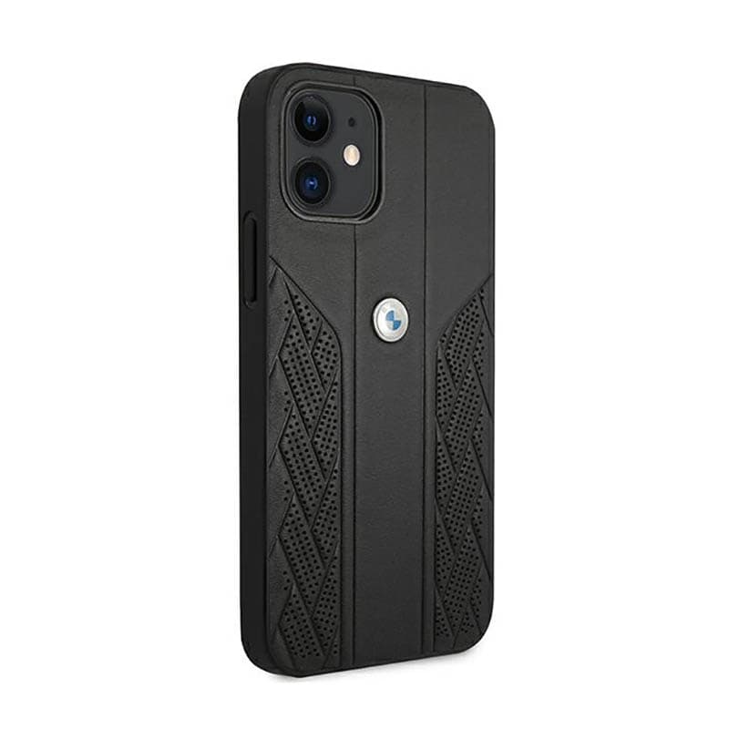 BMW Leather Curve Perforate - Case for iPhone 12 mini (Black) 4