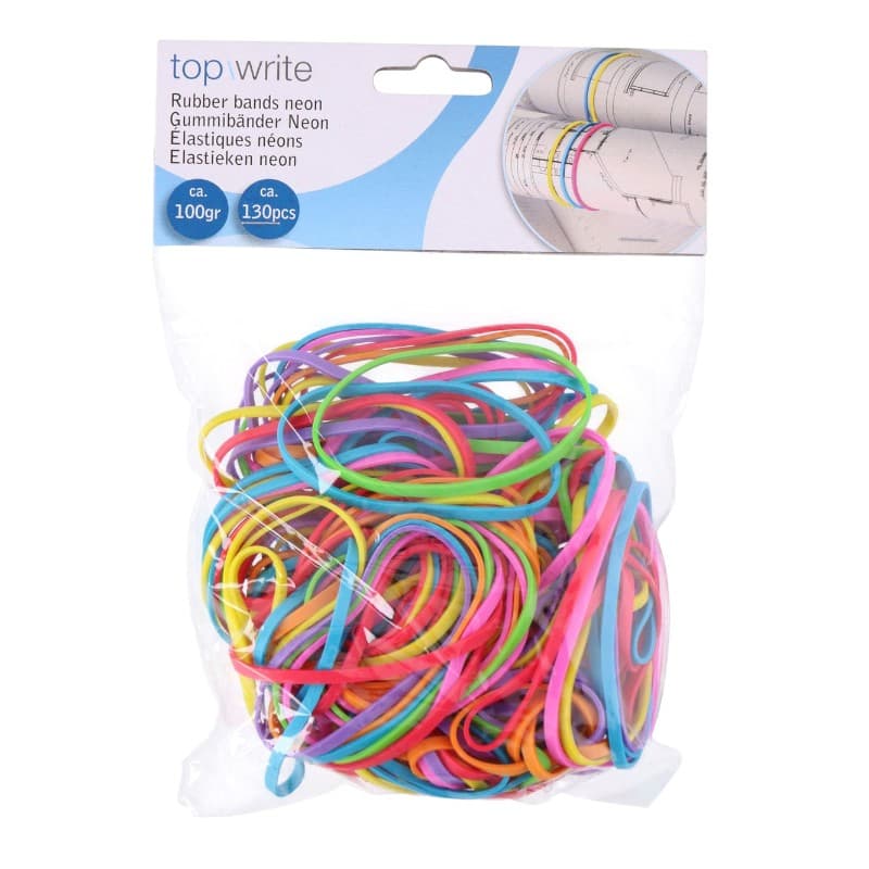 Topwrite - Neon rubber bands 130 pcs 1