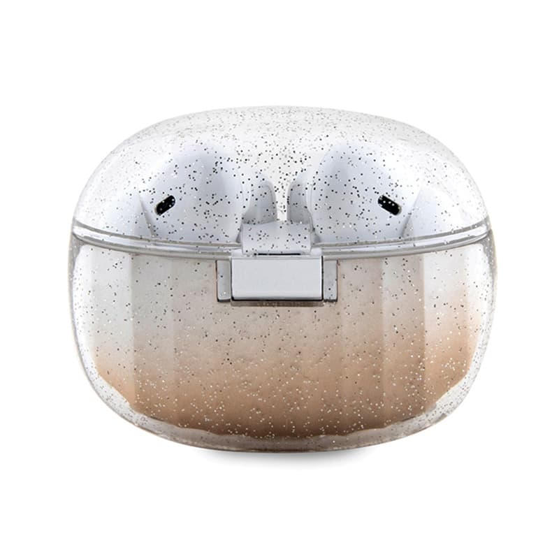 Guess Glitter Gradient - TWS Bluetooth headphones + charging case (gold) 2