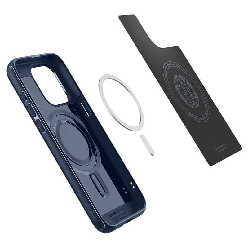 Spigen Mag Armor Magsafe - Case for iPhone 15 Pro Max (Navy Blue) 8