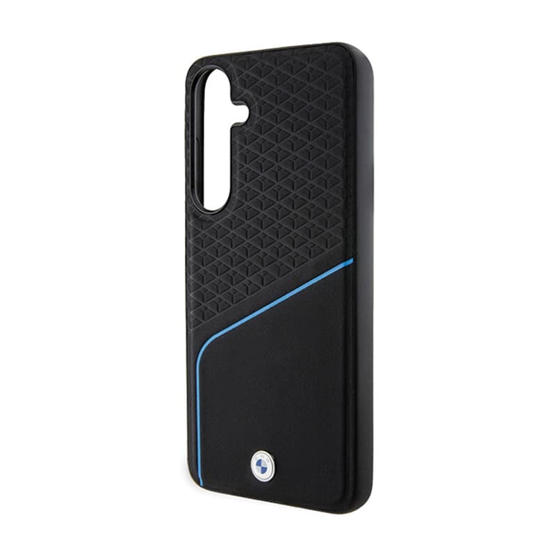 BMW Signature Leather Textured & Line MagSafe - Case for Samsung Galaxy S24+ (Black) 6