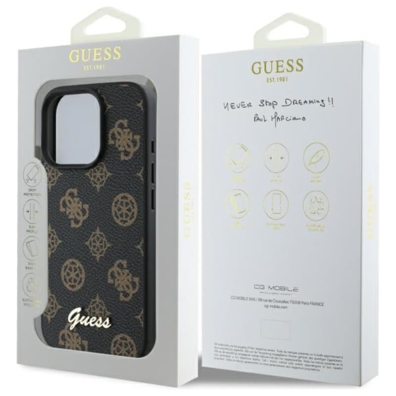 Guess Peony Script MagSafe - Case for iPhone 16 Pro Max (black) 8
