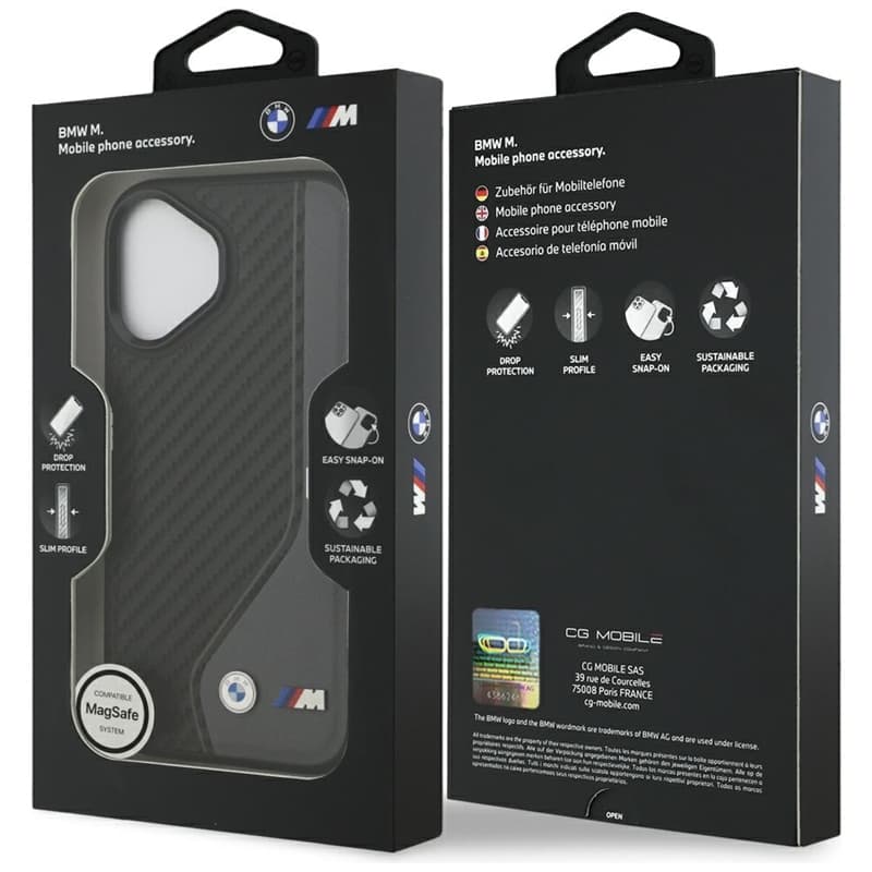 BMW M Carbon Logo MagSafe - Case iPhone 17 (anthracite) 8