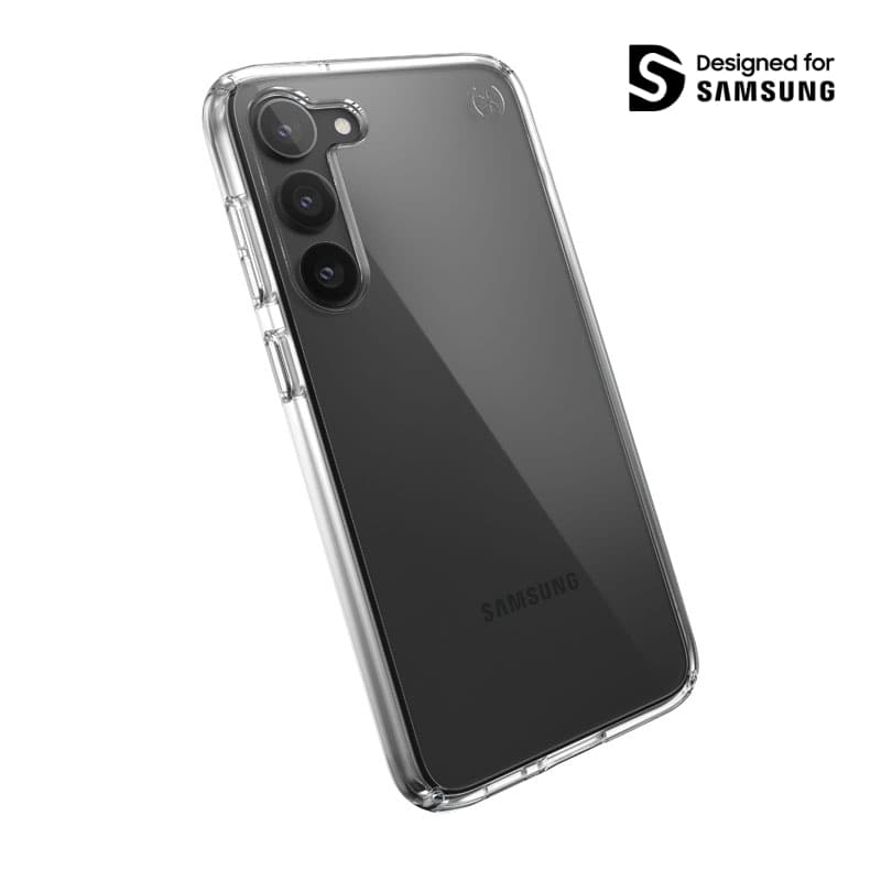 Speck Presidio Perfect-Clear - Samsung Galaxy S23+ Case with MICROBAN Coating (Clear) 1