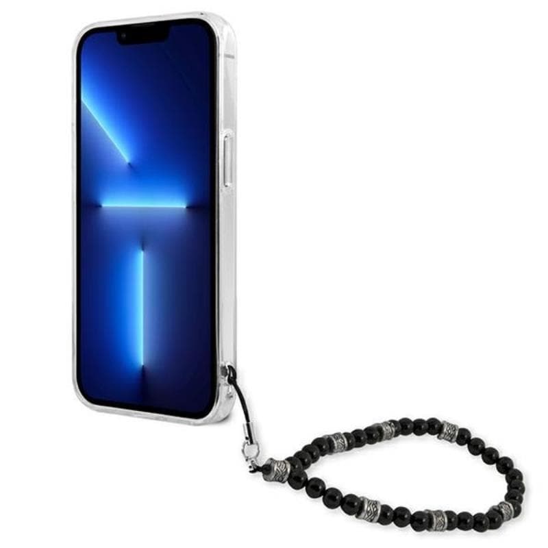 Guess Black Pearl Strap - Case iPhone 13 Pro Max (Clear) 5