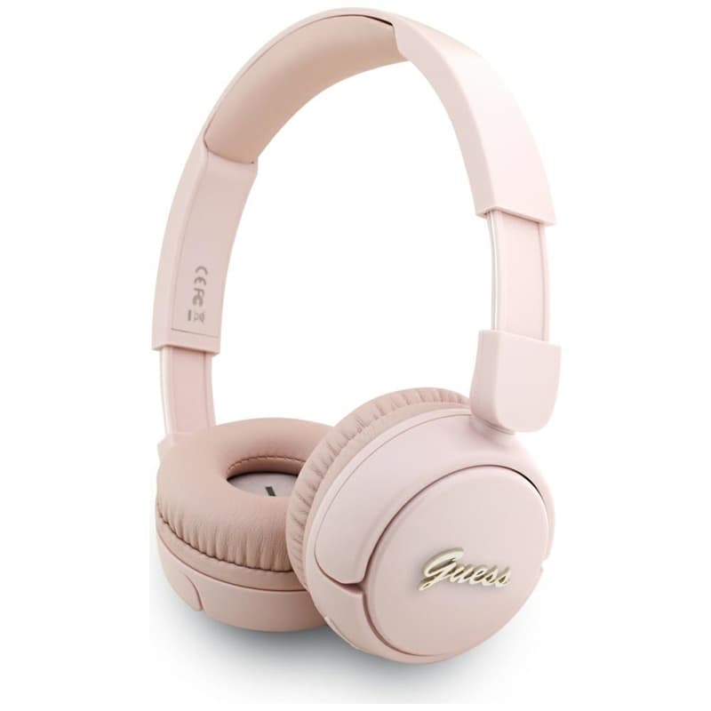 Guess Metal Logo Script - Wireless Over-Ear Headphones Bluetooth V5.3 (pink) 1