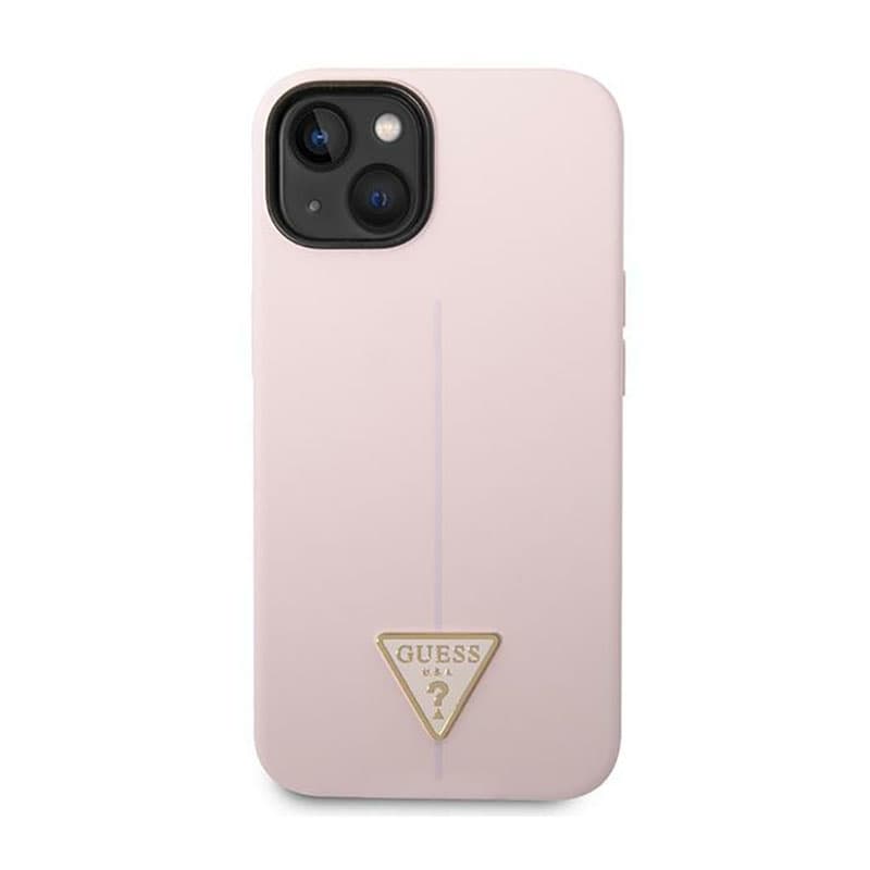 Guess Silicone Triangle Logo - Case for iPhone 14 Plus (Purple) 3