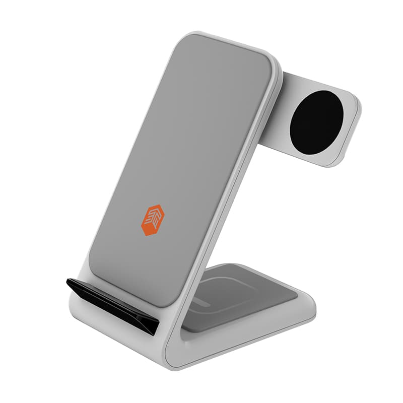 STM ChargeTree Swing 3-in-1 Charging Station for Phone, AirPods, Apple Watch - White 3