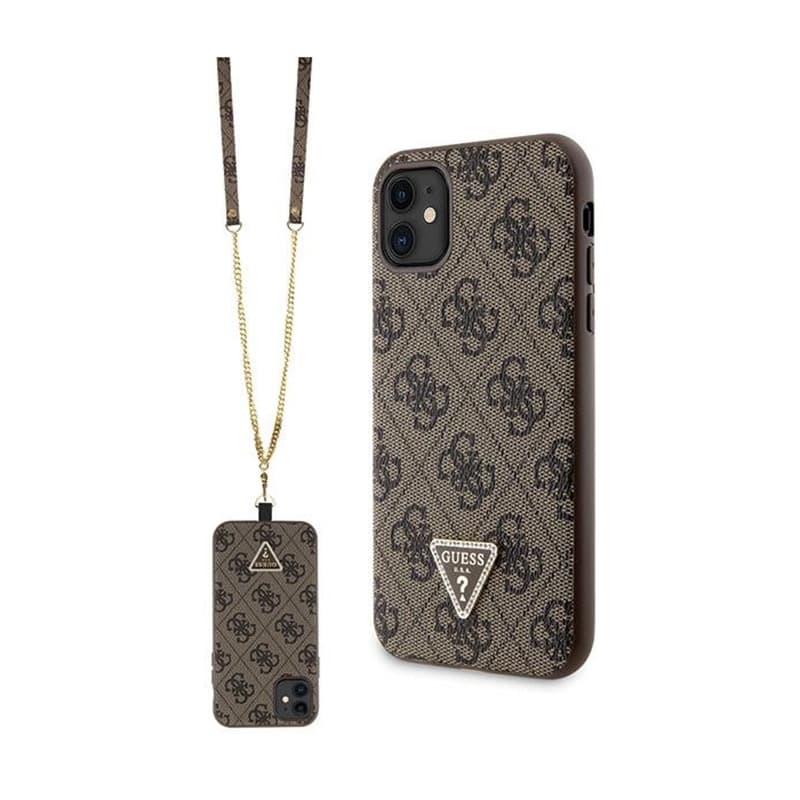Guess Crossbody 4G Metal Logo - iPhone 11 Case (brown) 1