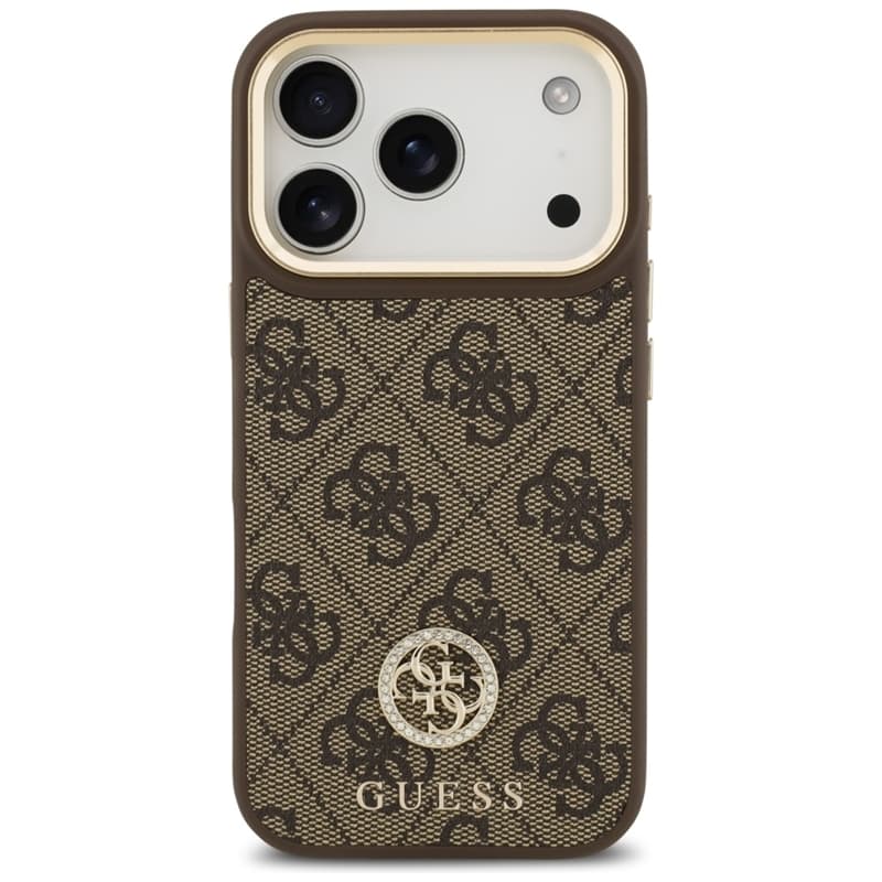 Guess 4G Strass Logo MagSafe - Case iPhone 17 Pro (Brown) 3