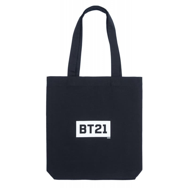 BT21 - Fabric shopping bag 28x40 cm (Black) 2
