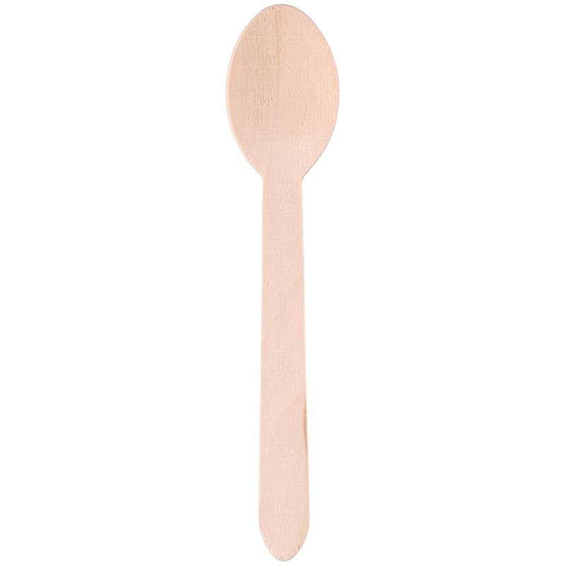 Alpina - Disposable wooden spoons 16 cm 50 pcs 2