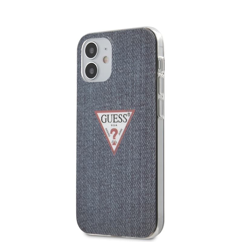 Guess Denim Triangle Dk - Etui iPhone 12 Mini (dark blue) 1