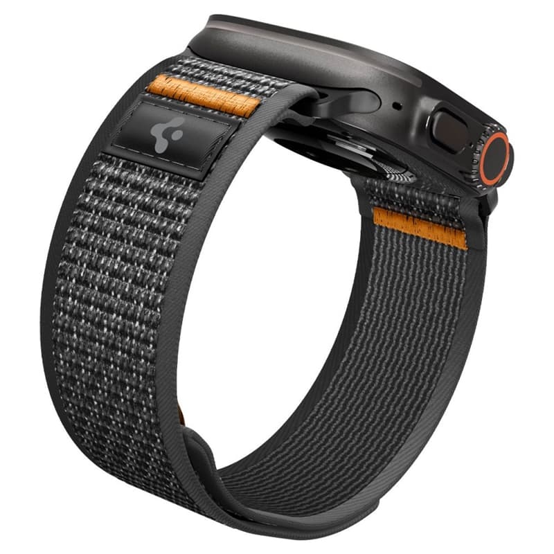 Spigen Athlex Air 2 - Apple Watch Strap 44/45/46/49 mm (Active Black / Orange) 3