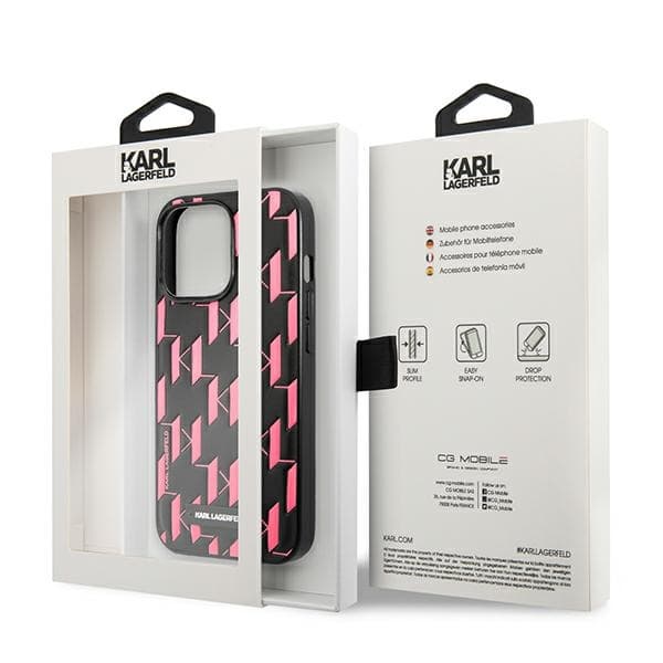Karl Lagerfeld Monogram Plaque  - Cover for iPhone 13 Pro Max  7