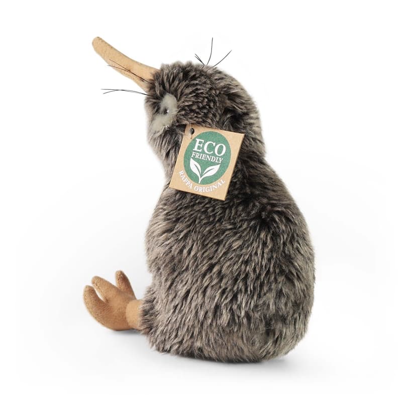 Rappa - Plush realistic Kiwi mascot sitting 15 cm Eco-Friendly 4