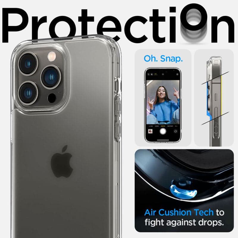 Spigen Ultra Hybrid Matte - Case for iPhone 14 Pro Max (Transparent Matte) 5