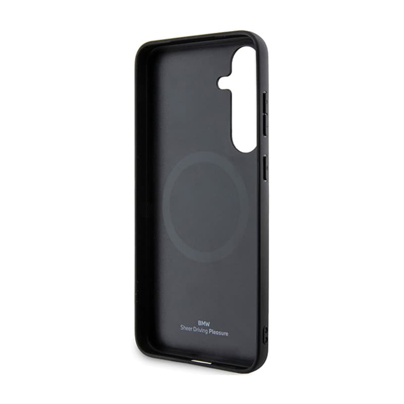 BMW Signature Leather Textured & Line MagSafe - Case for Samsung Galaxy S24+ (Black) 7