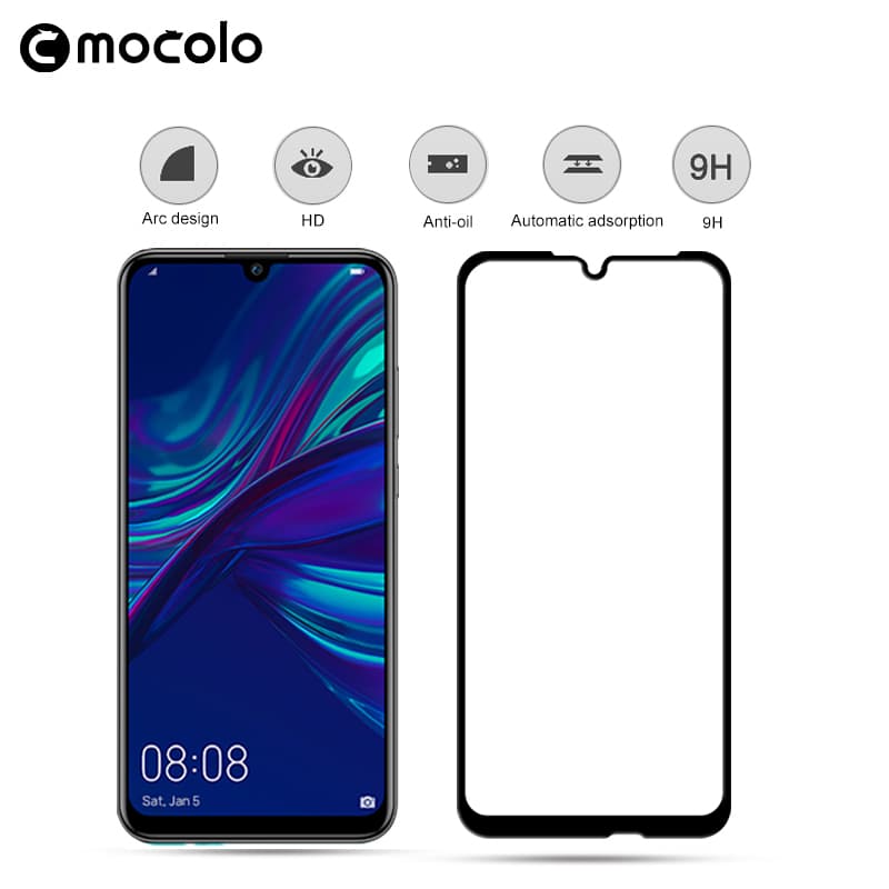 Mocolo 3D 9H Full Glue - Full screen protector for Huawei P smart 2019 / Honor 10 Lite (Black) 3