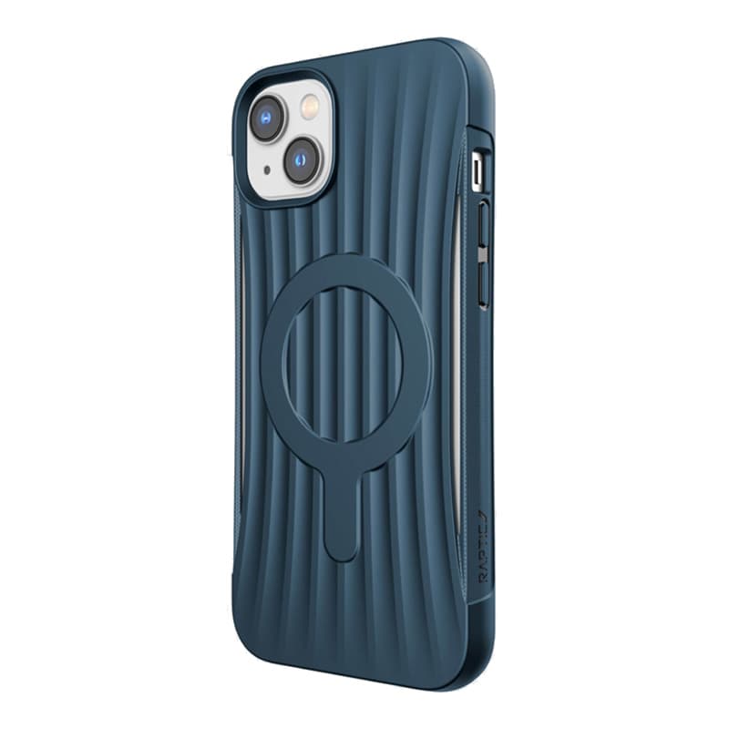 X-Doria Raptic Clutch MagSafe - Biodegradable case for iPhone 14 Plus (Drop-Tested 3m) (Marine Blue)