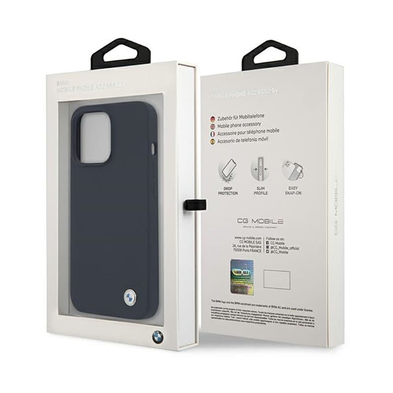 BMW Silicone Signature Llogo - Case for iPhone 13 Pro Max (Navy Blue) 8