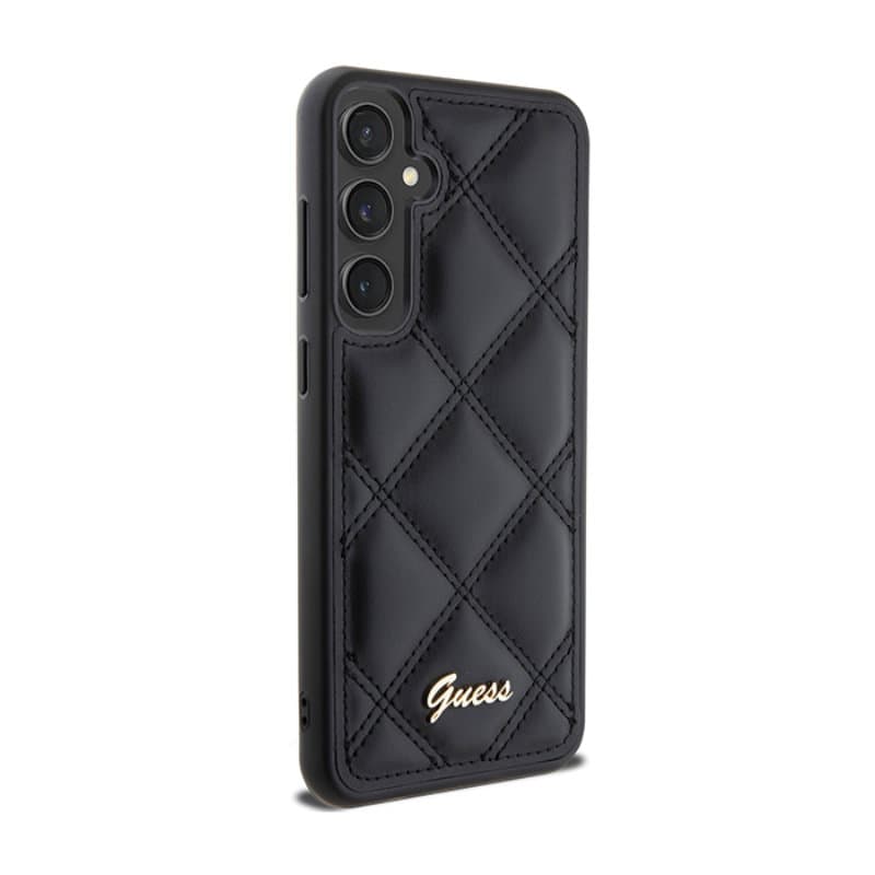 Guess Quilted Metal Logo - Samsung Galaxy S23 FE Case (black) 3