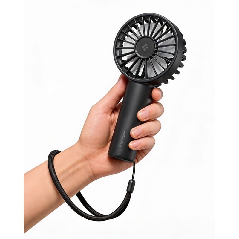 Spigen A905 Mini - Wireless Travel Fan 1800 mAh (Black) 2