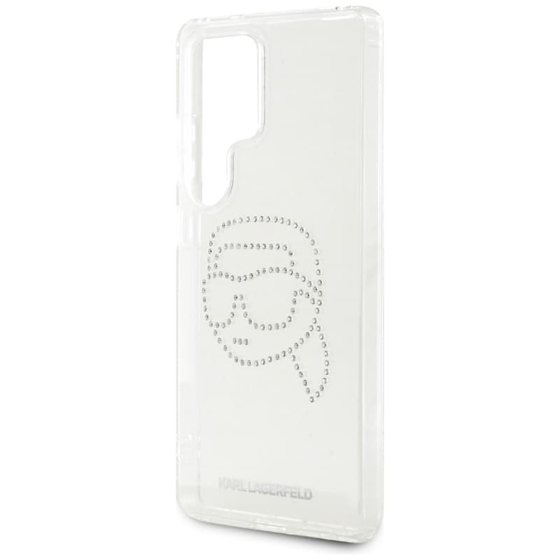 Karl Lagerfeld Rhinestones Karl Head Logo - Case for Samsung Galaxy S25 Ultra (Transparent) 6