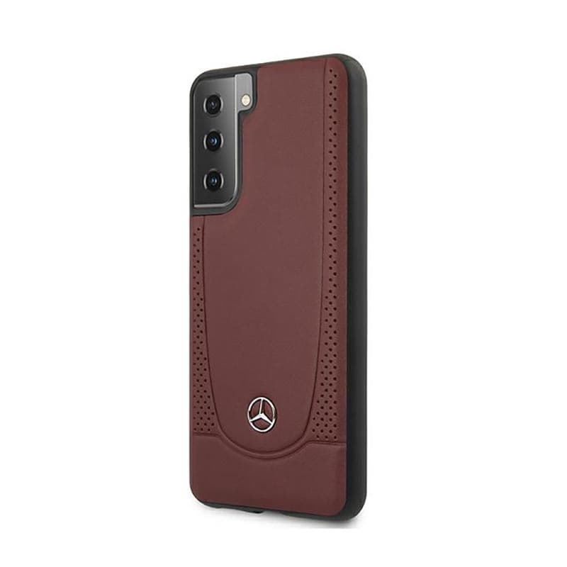 Mercedes Leather Urban Line - Case for Samsung Galaxy S21+ (Red) 2
