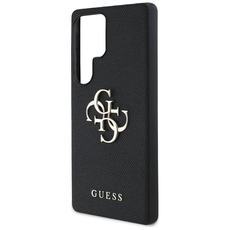 Guess Grained Big 4G Logo Small Classic Logo - Case for Samsung Galaxy S25 Ultra (black) 6