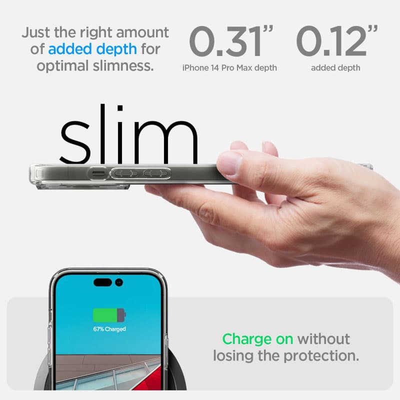 Spigen Ultra Hybrid Matte - Case for iPhone 14 Pro Max (Transparent Matte) 6