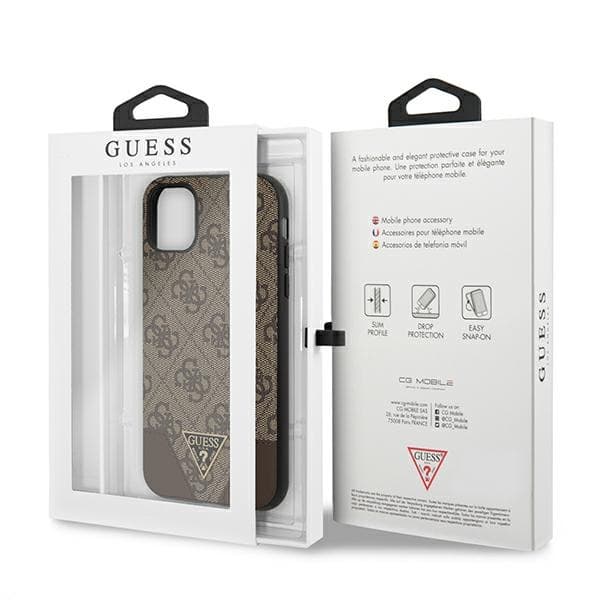 Guess 4G Triangle Collection - Cover iPhone 11 (Brown) 7