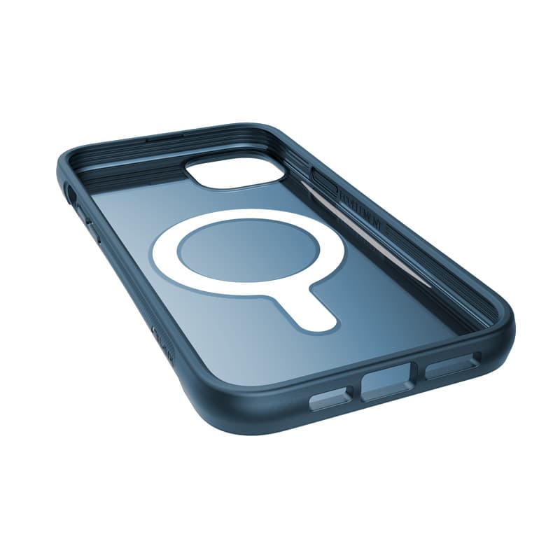 X-Doria Raptic Clutch MagSafe - Biodegradable case for iPhone 14 Plus (Drop-Tested 3m) (Marine Blue) 2