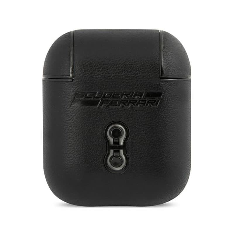 Ferrari On Track Leather - Case for AirPods 1/2 gen (Black) 3