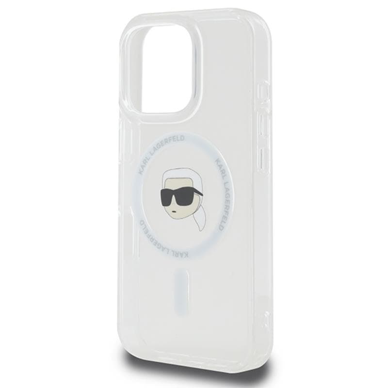 Karl Lagerfeld IML Metal Karl Head MagSafe - Case for iPhone 16 Pro Max (white) 6