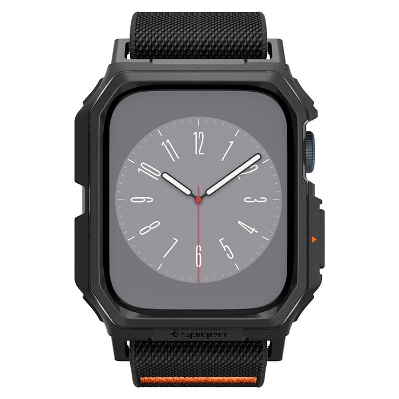 Spigen Lite Fit "Pro" - Case with strap for Apple Watch 4/5/6/7/8/9/SE 44/45 mm (Matte Black) 2