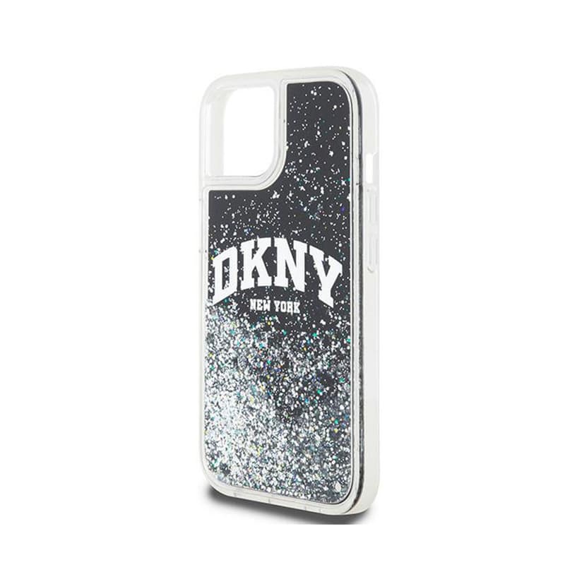 DKNY Liquid Glitter Big Logo - Case for iPhone 14 / 15 / 13 (black) 6