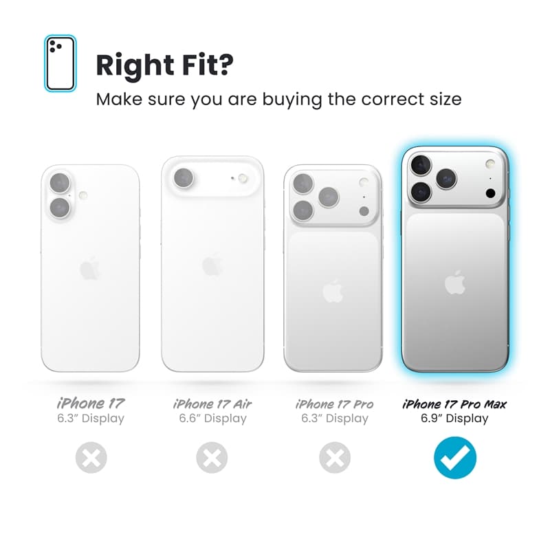 Speck Presidio Lux MagSafe - iPhone 17 Pro Max Case (Hyper Mirror Glitter / Silver Metallic) 6