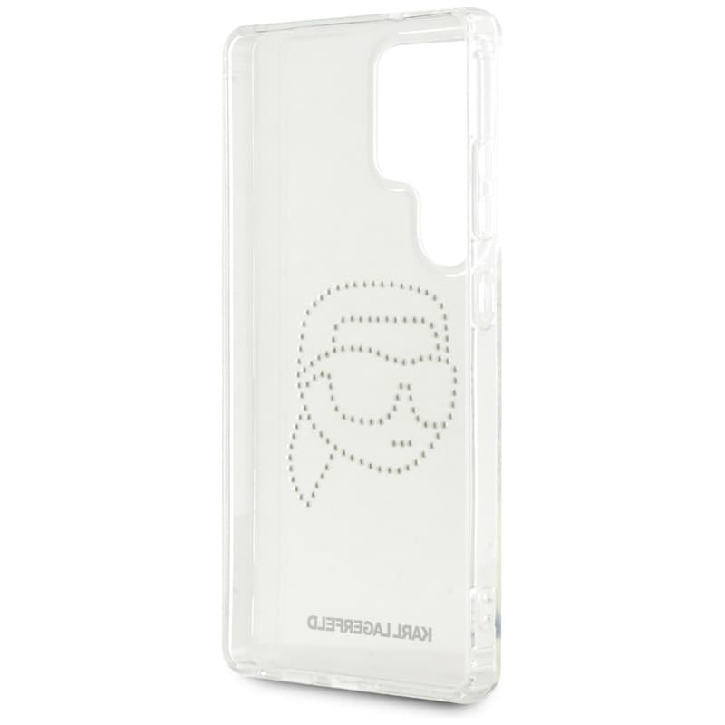 Karl Lagerfeld Rhinestones Karl Head Logo - Case for Samsung Galaxy S25 Ultra (Transparent) 7