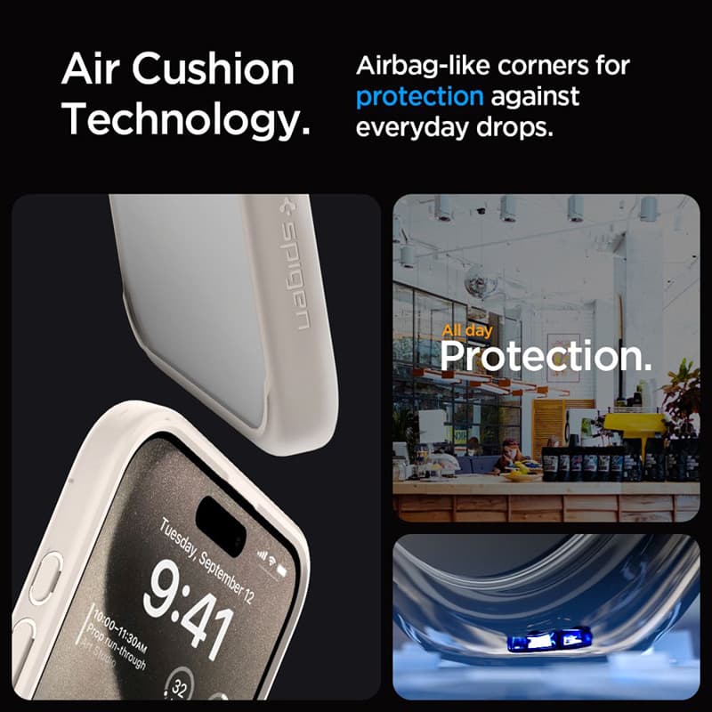 Spigen Ultra Hybrid - Case for iPhone 15 Pro (Natural Titanium) 4