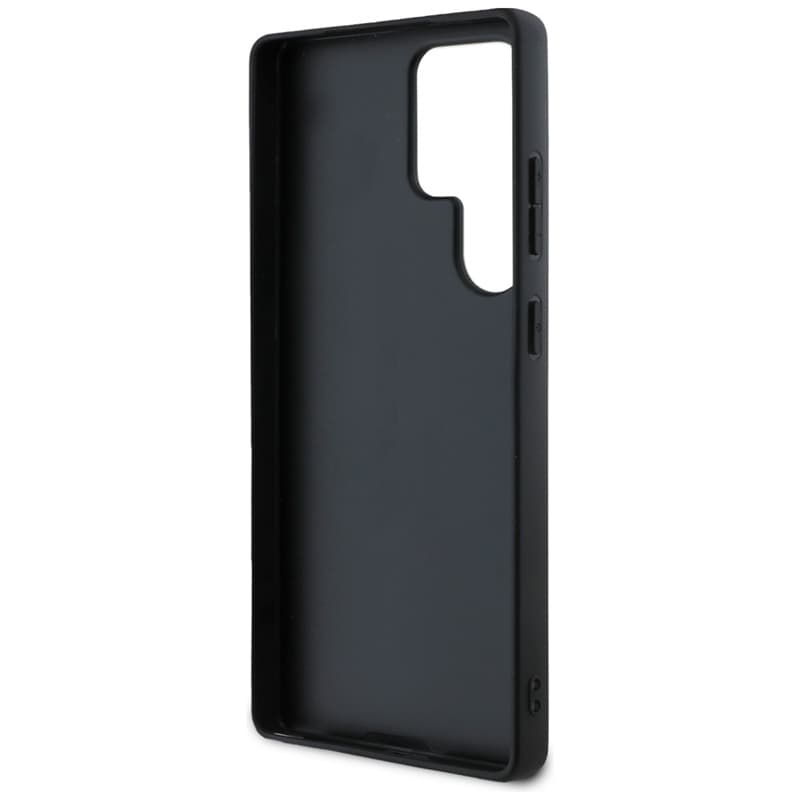 Guess Grained Big 4G Logo Small Classic Logo - Case for Samsung Galaxy S25 Ultra (black) 7