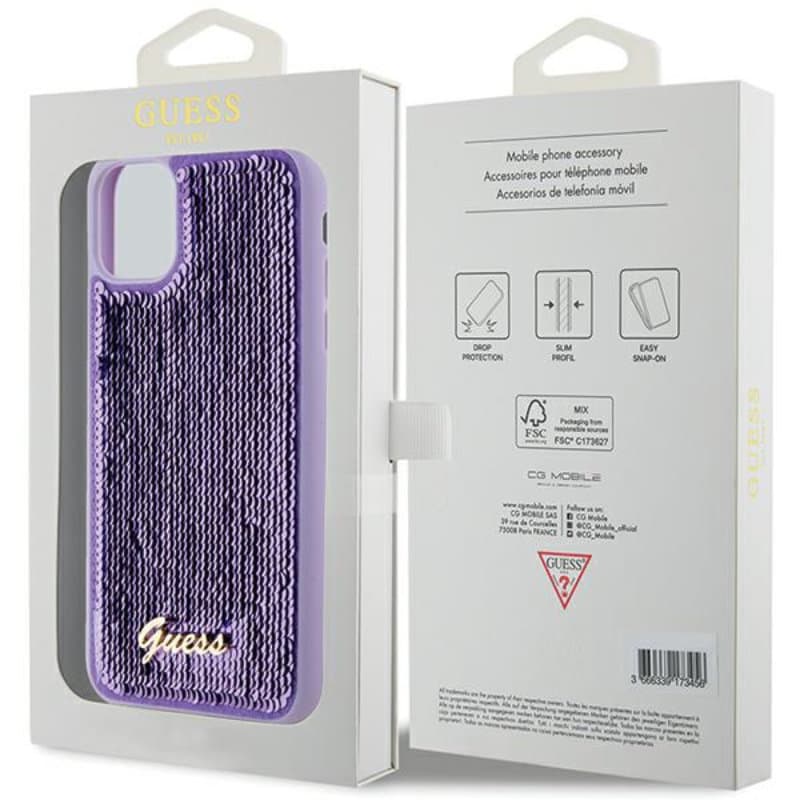 Guess Sequin Script Metal - iPhone 11 Case (purple) 7